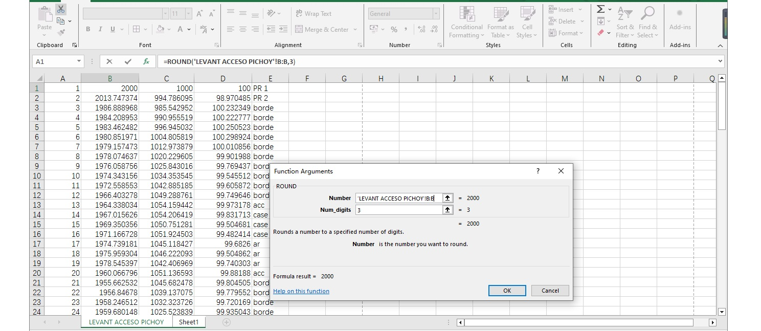 Excel-függvényargumentumok koordinátamezők összefűzéséhez