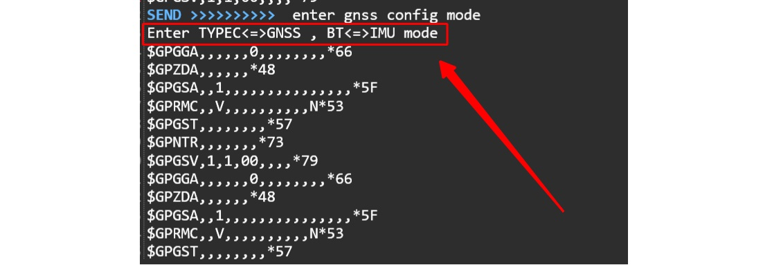 Vevőválasz a Type-C GNSS konfigurációs mód megerősítésével