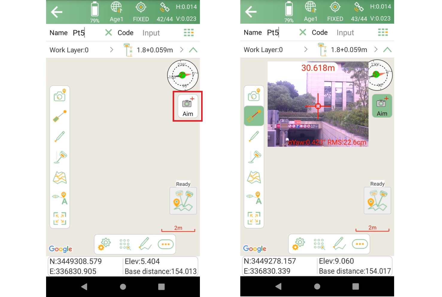 Activating Aim and the Horus camera view in SingularPad