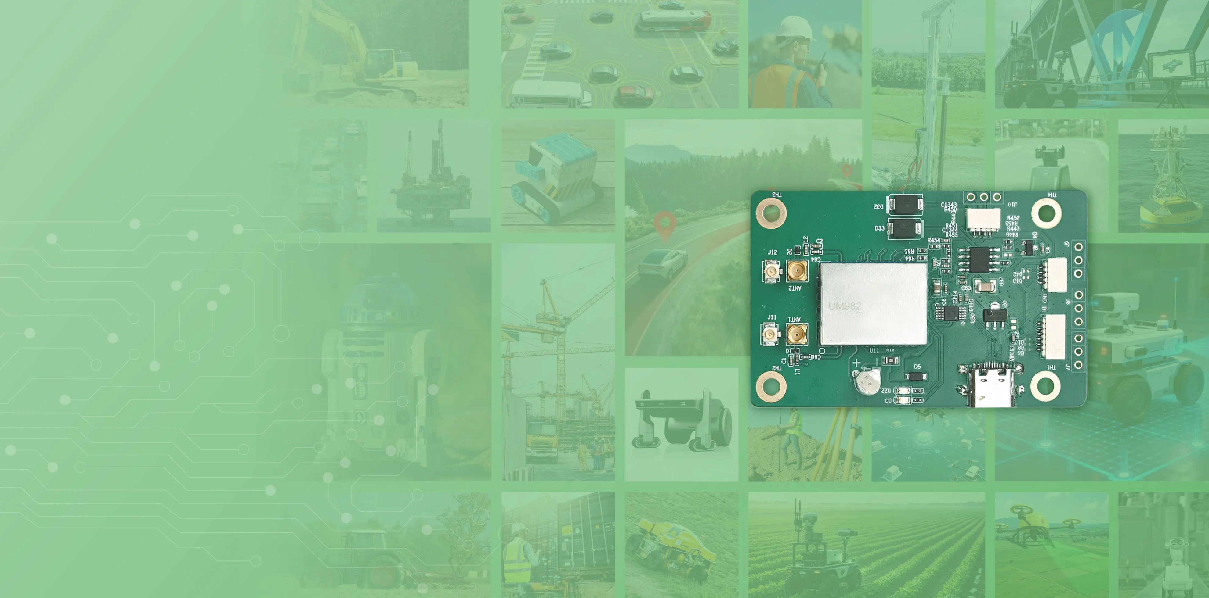 UM982 GNSS-FEJLESZTŐPANEL UM982 GNSS-FEJLESZTŐPANEL