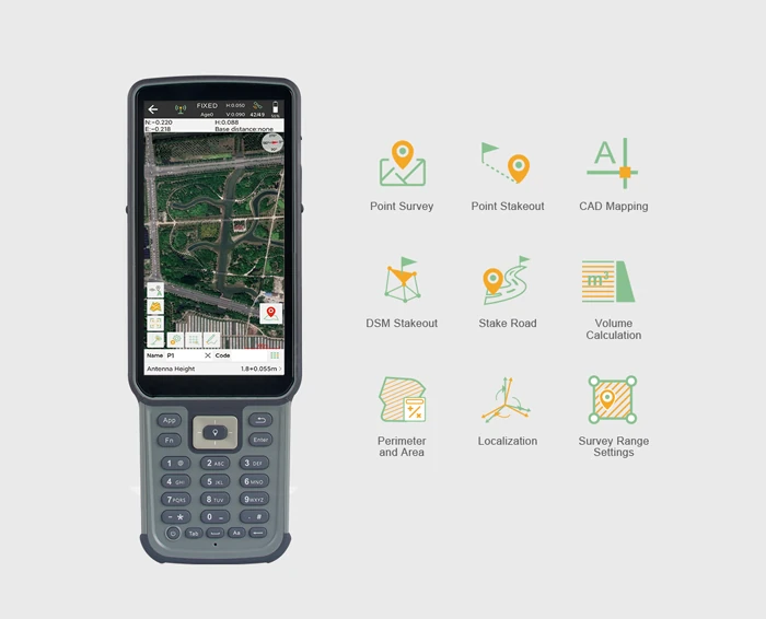 A SingularPad felületei terepi felmérési feladatokhoz